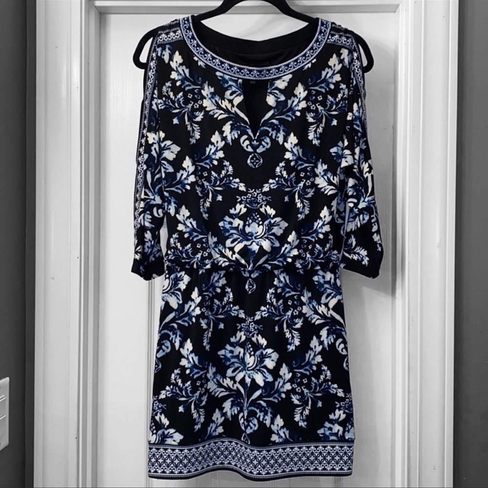 White House | Black Market Blouson Dress